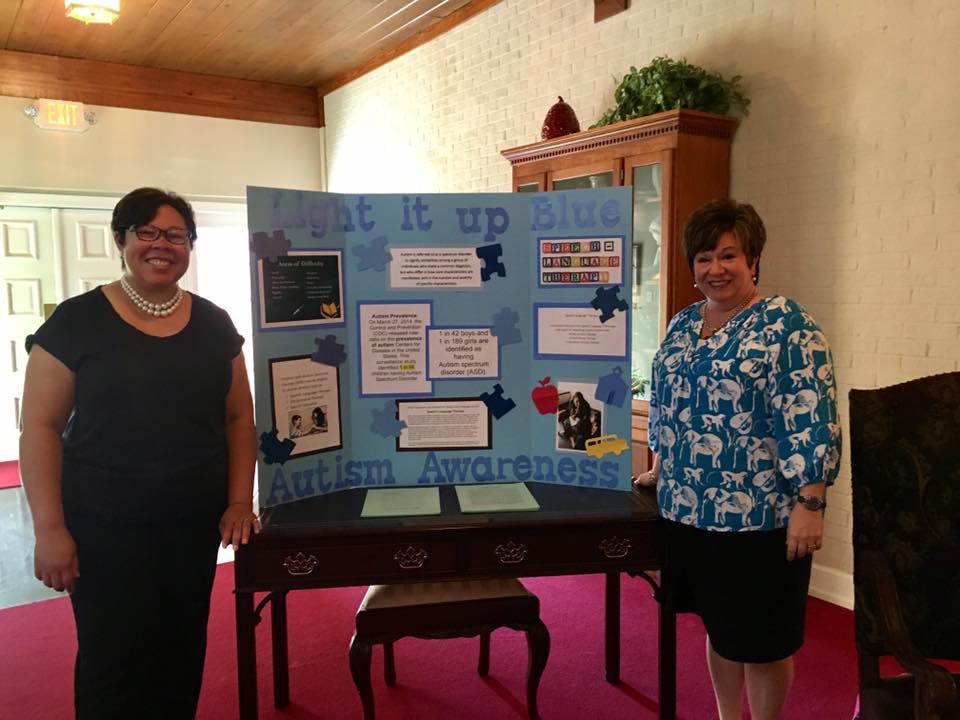 Calvary Baptist Church Members Light It Up Blue