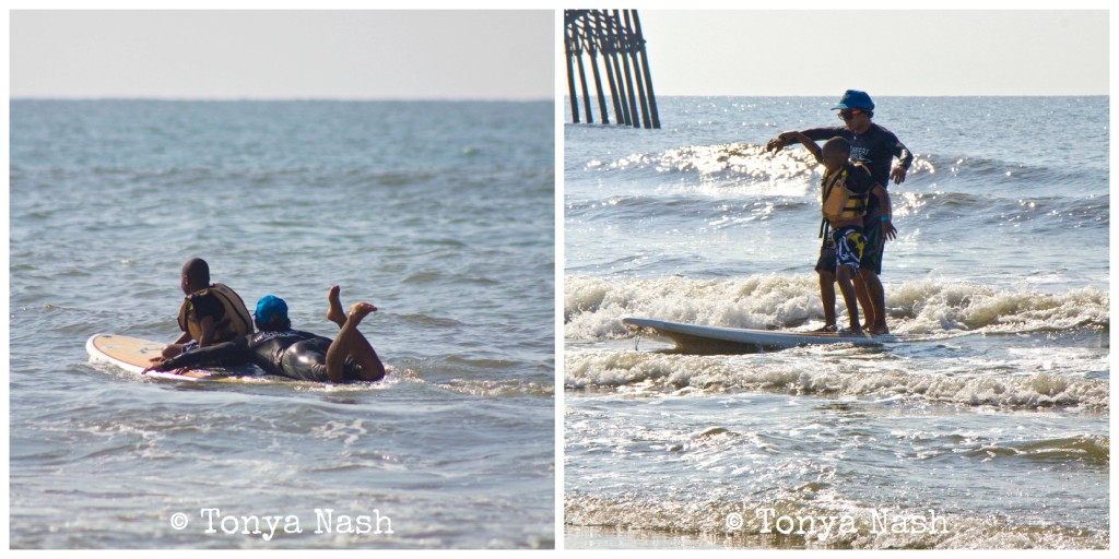 Learning to stand while Surfing